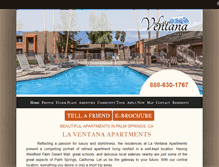 Tablet Screenshot of laventana-apartments.com